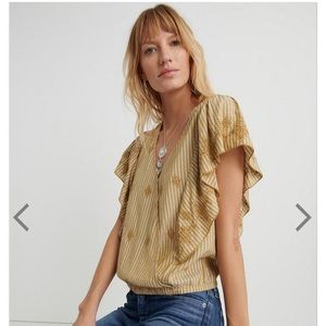 Boho Cross Front Lucky Brand Top